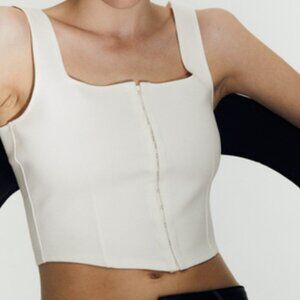 Square neck vest top-corset